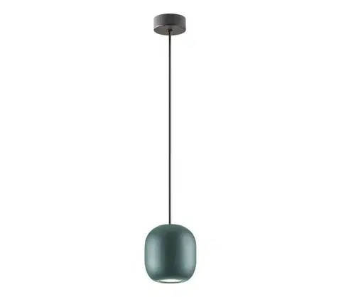 Svietidlá Redo 01-3478 - Luster na lanku BOOM 1xGU10/10W/230V pr. 12 cm zelená 01-3478