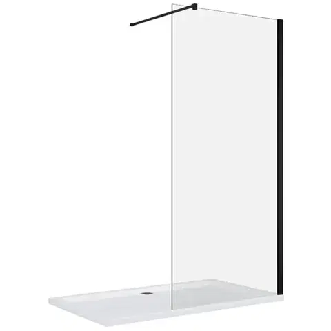 Sprchy WALK-IN Sprchová stena Walk-In Fiord 80x195 black