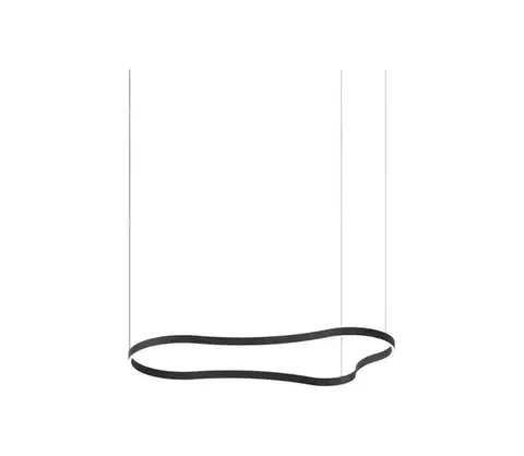 Svietidlá Ideal Lux - LED Luster na lanku WAVES LED/54W/230V CRI 90 čierna 345277