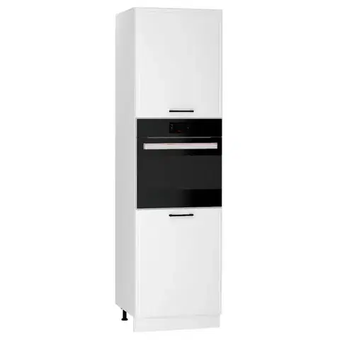 Kuchynské skrinky stojace Kuchynská skrinka Emily D60PK 2133 PL biely hrášok mat