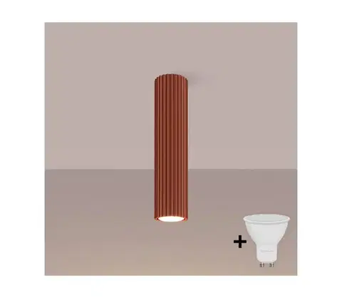 Svietidlá BRILAGI - LED bodové svietidlo CRESTO 1xGU10/10W/230V 30 cm červené BR.1627