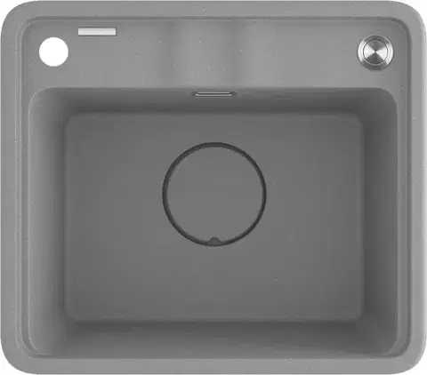 Kuchynské drezy DEANTE DEANTE - Momi metallic grey Granitový drez, 1-bowl ZKM_S103