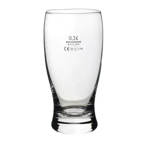 Poháre Kinekus Pohár sklo s ciachom 0,3l  GENTLEMAN