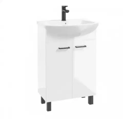 Nábytok do kúpeľne Kúpeľňová zostava NOVELTY D50 2D0S biela