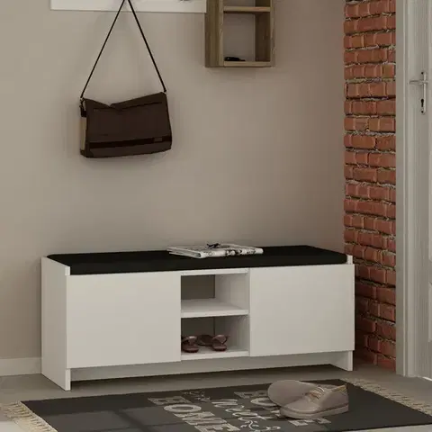 Botníky FUN botník so sedákom, biela