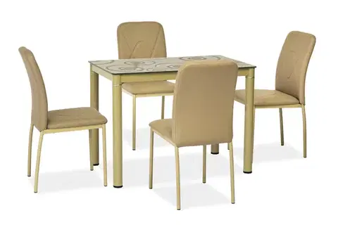 Jedálenské stoly SIGNAL Damar jedálenský stôl béžová