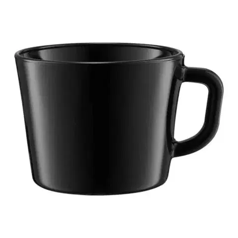 Poháre Kinekus Hrnček sklo, 450ml, JUMBO, čierny