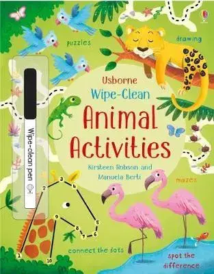 V cudzom jazyku Wipe-Clean Animal Activities - Kirsteen Robson,Manuela Berti
