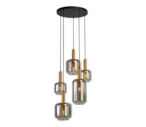 Svietidlá Redo 01-3214 - Luster na lanku BRINA 5xE27/23W/230V 01-3214