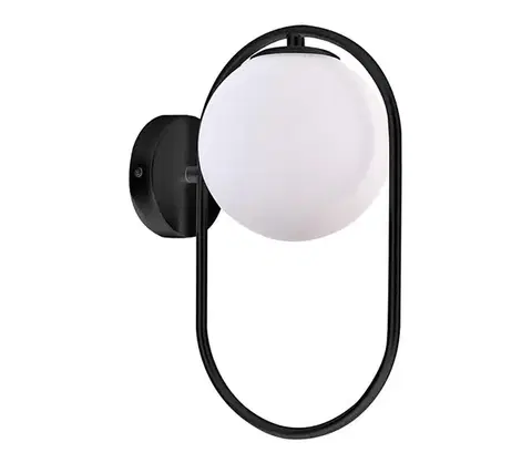 Svietidlá  Nástenné svietidlo CORDEL 1xG9/28W/230V čierna 21-10179