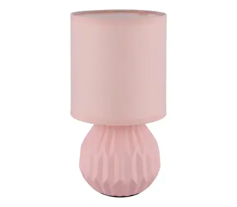 Lampy Globo 21730P - Stolná lampa SYLAS 1xE14/40W/230V ružová 21730P