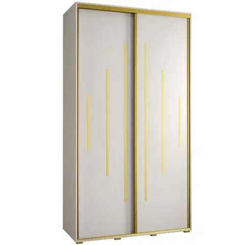 Šatníkové skrine Skriňa 45 Canaris 12 140 biela/gold