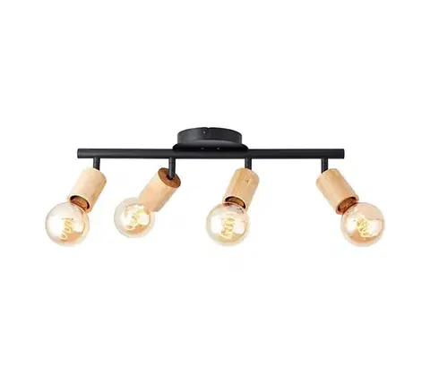 Svietidlá Brilliant - Bodové svietidlo 4xE27/28W/230V bambus 99683/76