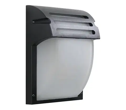 Svietidlá Prezent  - Vonkajšie nástenné svietidlo AMALFI 1xE27/60W/230V čierna 