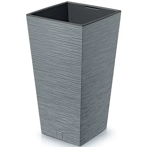 Kvetináče a truhlíky NABBI DFSH200 plastový kvetináč 20 cm sivý betón