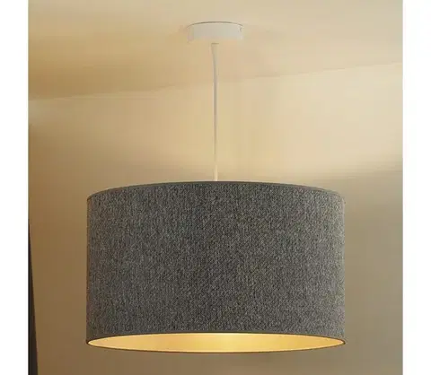 Svietidlá  - Luster na lanku ROLLER ECO RECYCLING 1xE27/15W/230V pr. 45 cm šedá 603959
