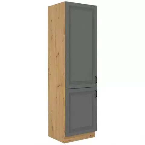 Kuchynské skrinky stojace Kuchynská skrinka Stilo dustgrey/artisan 60lo/210 2f