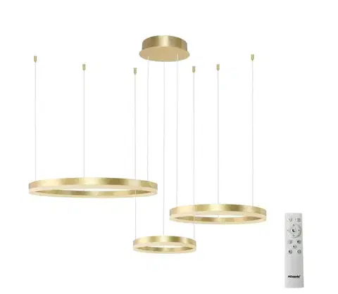 Svietidlá Azzardo  - LED Stmievateľný luster na lanku HALO LED/120W/230V zlatá + DO 