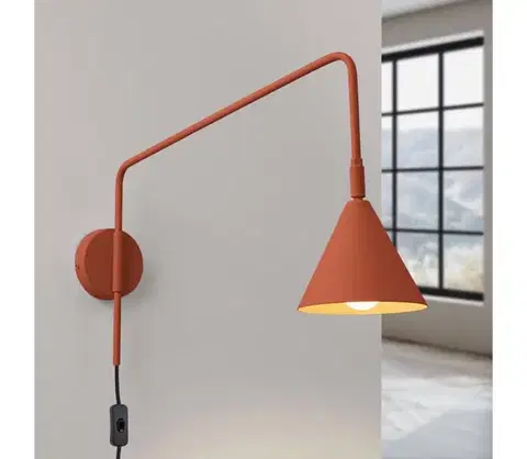 Svietidlá  SL.1701 - Nástenná lampa NOX 1xE14/10W/230V oranžová SL.1701