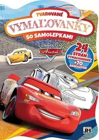 Nalepovačky, vystrihovačky, skladačky Tvarované vymaľovanky: Autá