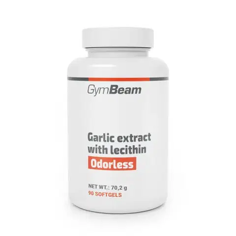 Rastlinné doplnky GymBeam Garlic extract with lecithin