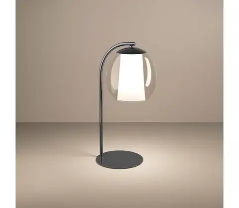 Lampy Eglo 390461 - LED stolová lampa MENORCA LED/5,5W/230V + LED/1,6W chróm 390461