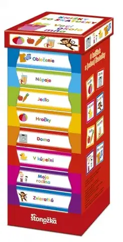 Leporelá, krabičky, puzzle knihy Knižky zo škatuľky: Veci okolo mňa