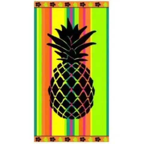 Uteráky Plážová osuška egyptská froté 100% bavlna Ananás 90x170cm TiaHome