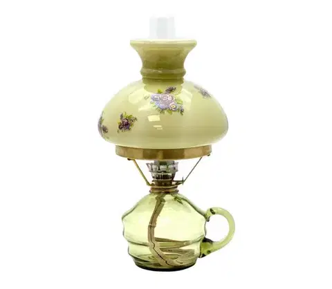 Lampy Floriánova huť Petrolejová lampa KLÁRA 34 cm lesná zelená 111-0180-1503-12-00-000