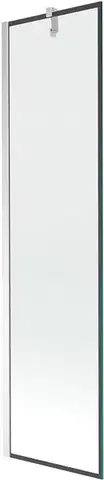 Sprchové dvere MEXEN/S - Next vaňová zástena FIX 50 x 150, čierna dekor, chróm 895-050-000-00-70-01