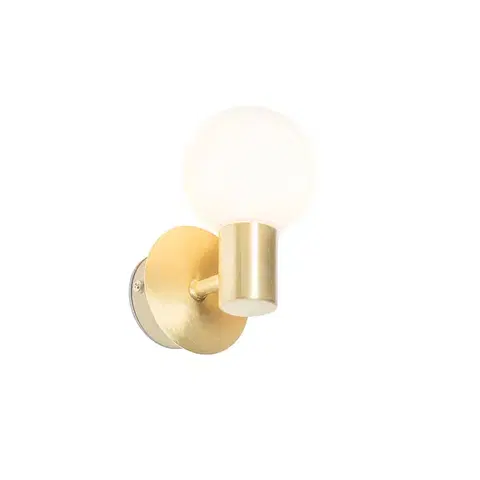 Nástenné osvetlenie Moderná nástenná lampa zlatá IP44 - Cederic Up