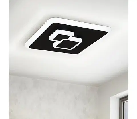 Svietidlá Eglo 30658 - LED Stropné svietidlo CADEGAL LED/7,8W/230V čierna 30658