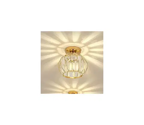 Svietidlá  Stropné svietidlo BELLA 1xE27/40W/230V Ø 20 cm zlaté 295ONA1101