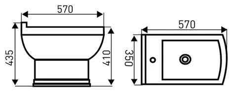 Doplnky do kúpeľne KERRA - Bidet stojaci Kleopatra 12 5907548101242