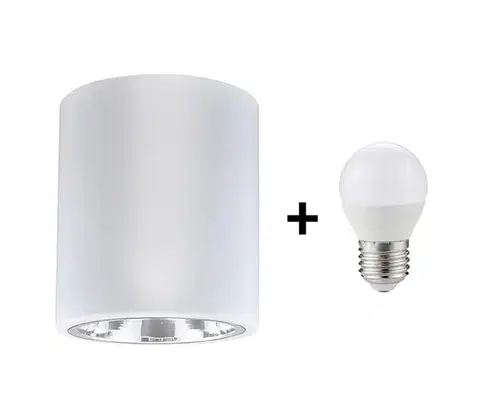 Svietidlá  LED Stropné svietidlo JUPITER 1xE27/6W/230V 145x130 mm SA0575+KB0018
