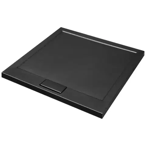 Sprchové vaničky Vanička štvorcová Axim Ultraslim Stone Effect New 90x90 čierna