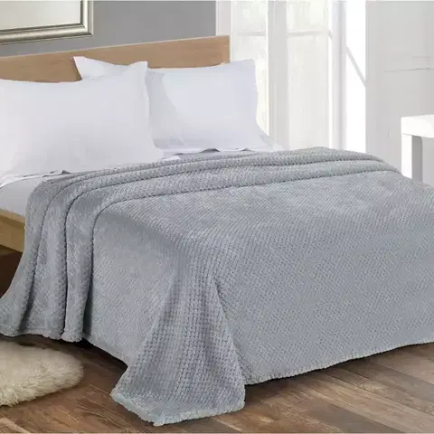 Jednofarebné deky Deka Domi Pg 028 160x210 šedá