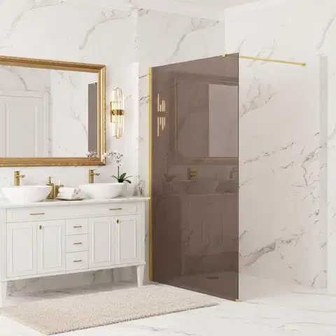 Sprchové dvere REA/S - Sprchová zástena Flexi Brown / Gold 90 KPL-K99673