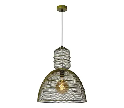 Svietidlá Lucide 78395/01/33 - Luster na lanku GASSET 1xE27/60W/230V zelená 78395/01/33
