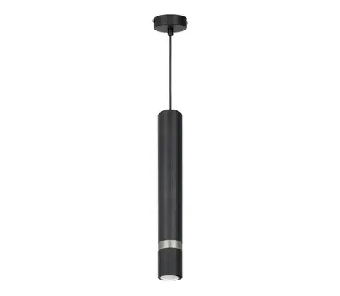 Svietidlá  Luster na lanku JOKER 1xGU10/25W/230V čierna/matný chróm MLP9672
