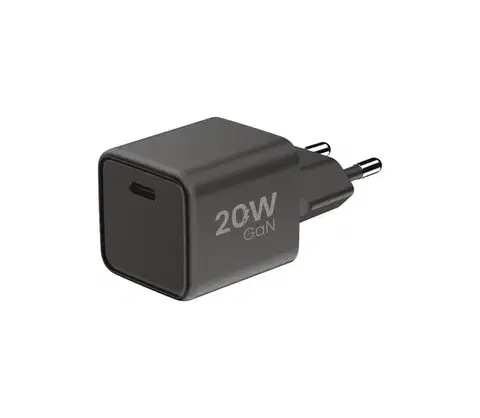 Predlžovacie káble Winner Group - Rychlonabíjací adaptér 1xUSB-C Power Delivery 20W čierna WINGAN20WBLA