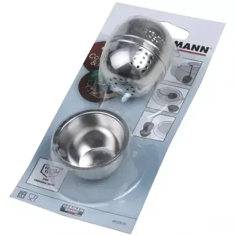 Dekorácie a bytové doplnky Zaparovač na čaj s podstavcom Inox 49129
