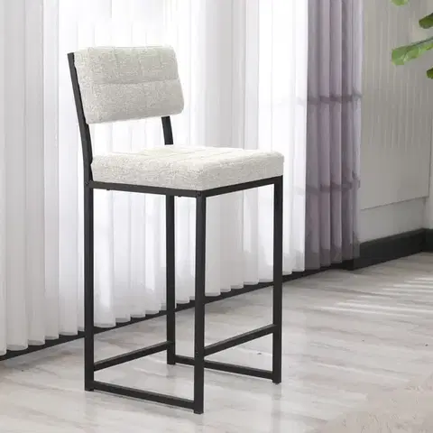 Barové stoličky ANTHEM barová stolička, krémová