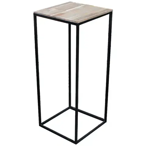 Záhrada Stojan akácia/kov 34x62h prírodný