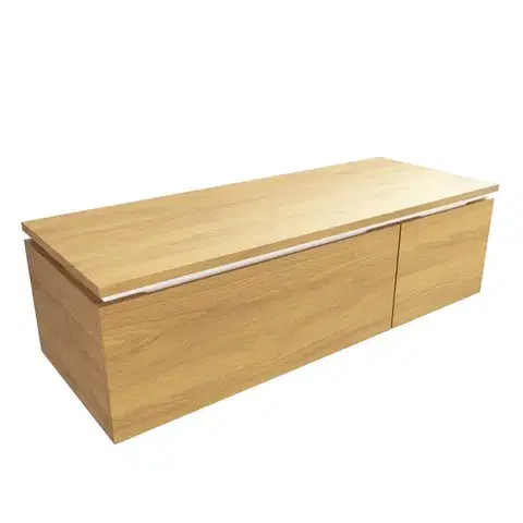 Kúpeľňový nábytok Kúpeľňová skrinka SAT Feel 120x30x46 cm medový dub mat SATFEEL2120DMD SATFEEL2120DMD