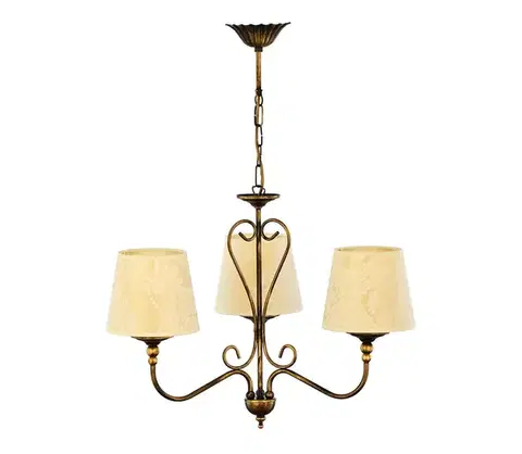 Svietidlá Jupiter 1750 - Luster na reťazi SOFIA 3xE27/60W/230V 1750