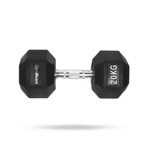 Činky GymBeam Hexagonal Dumbbell  white