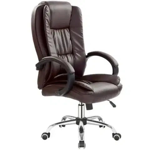 Otočné kreslá Kancelárske kreslo Relax tmavohnedá