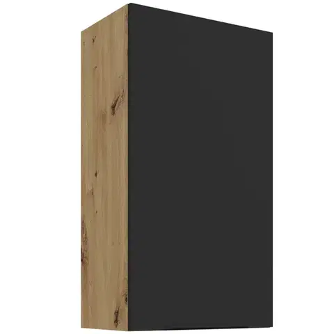 Kuchynské skrinky visiace Kuchynská skrinka Aria-BL/AR anti fingerprint 45G-90 1F