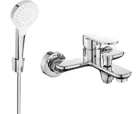 Kúpeľňové batérie MEXEN/S - Milo R05 vaňová batéria s príslušenstvom, chróm 7133R05-00